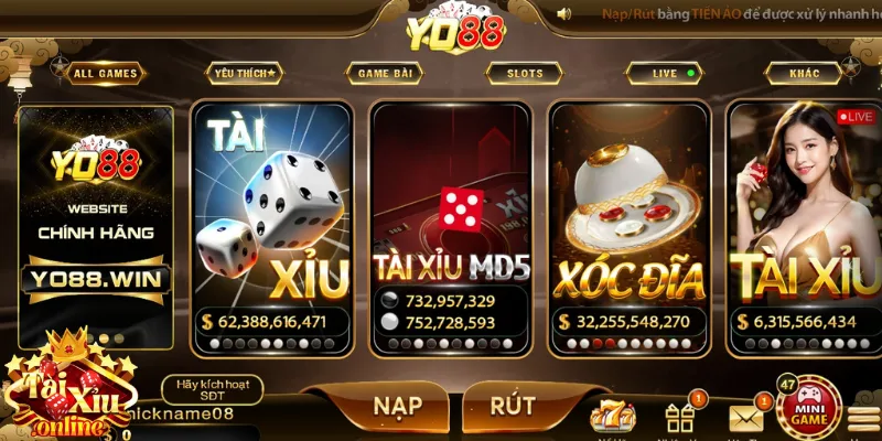 Tài Xỉu MD5 Ở Yo88 Là Gì? Đọc Nhanh Thông Tin Cần Nắm 1 Tài xỉu online cực kỳ được ưa chuộng